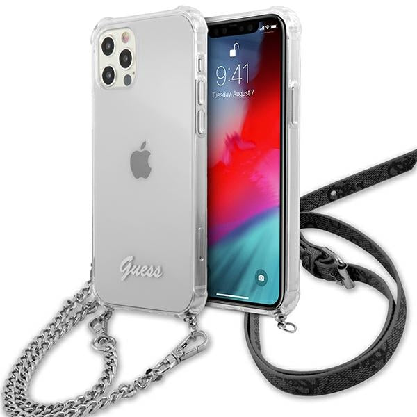 Guess skaidrus dėklas iPhone 12 Pro Max – 4G Chain -- iPhone 12 Pro Max