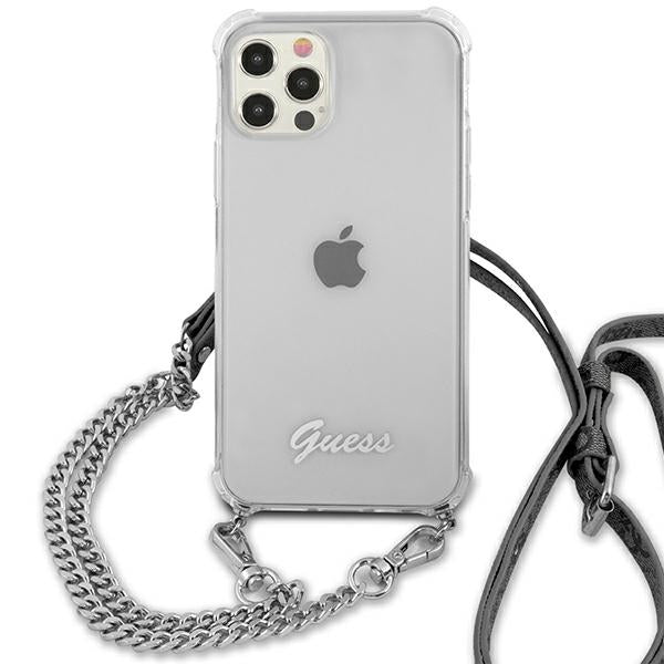 Guess skaidrus dėklas iPhone 12 Pro Max – 4G Chain -- iPhone 12 Pro Max
