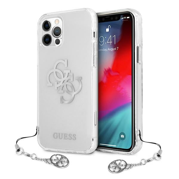 Guess skaidrus dėklas iPhone 12 Pro Max – 4G Charms -- iPhone 12 Pro Max