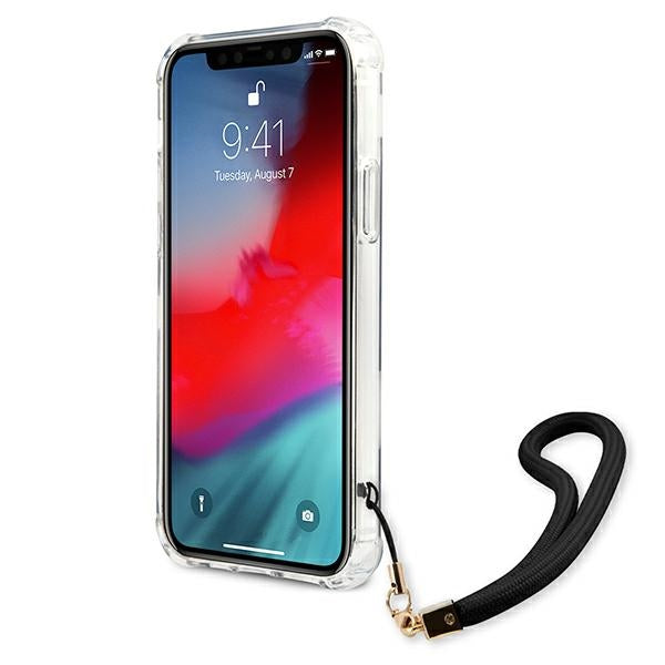 Guess Camouflage dėklas iPhone 12 Pro Max – juodas -- iPhone 12 Pro Max