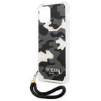 Guess Camouflage dėklas iPhone 12 Pro Max – juodas -- iPhone 12 Pro Max