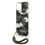 Guess dėklas iPhone 12 Pro Max – žalias kamufliažas -- iPhone 12 Pro Max