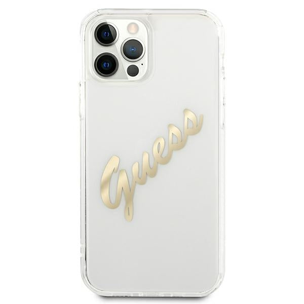 Guess skaidrus dėklas iPhone 12 Pro Max – Vintage -- iPhone 12 Pro Max