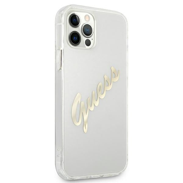 Guess skaidrus dėklas iPhone 12 Pro Max – Vintage -- iPhone 12 Pro Max