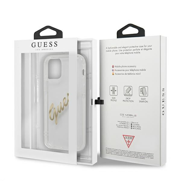 Guess skaidrus dėklas iPhone 12 Pro Max – Vintage -- iPhone 12 Pro Max