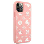 Guess silikoninis dėklas iPhone 12 Pro Max – rožinis -- iPhone 12 Pro Max