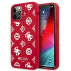 Guess silikoninis dėklas iPhone 12 Pro Max – raudonas -- iPhone 12 Pro Max