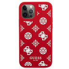 Guess silikoninis dėklas iPhone 12 Pro Max – raudonas -- iPhone 12 Pro Max