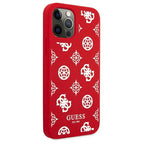 Guess silikoninis dėklas iPhone 12 Pro Max – raudonas -- iPhone 12 Pro Max