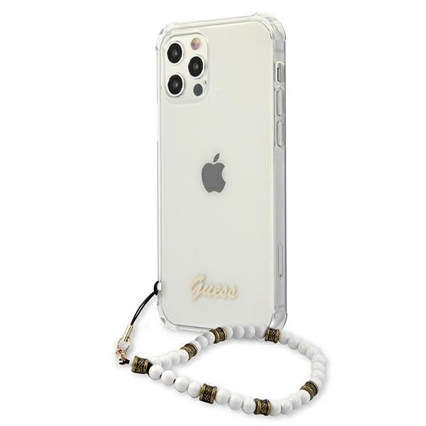 Guess skaidrus dėklas iPhone 12/12 Pro – Pearl -- iPhone 12