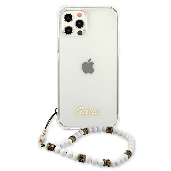 Guess skaidrus dėklas iPhone 12/12 Pro – Pearl -- iPhone 12