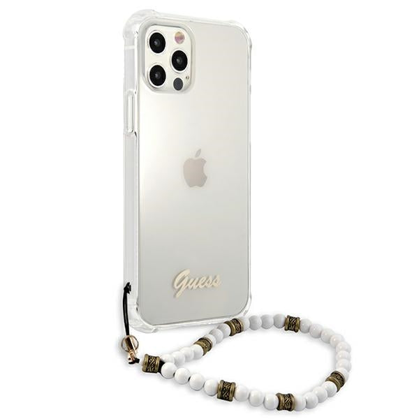 Guess skaidrus dėklas iPhone 12/12 Pro – Pearl -- iPhone 12