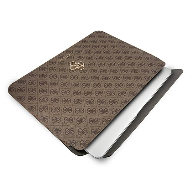 Guess 4G Big Logo dėklas 13" nešiojamajam kompiuteriui - rudas -- Laptop Bags
