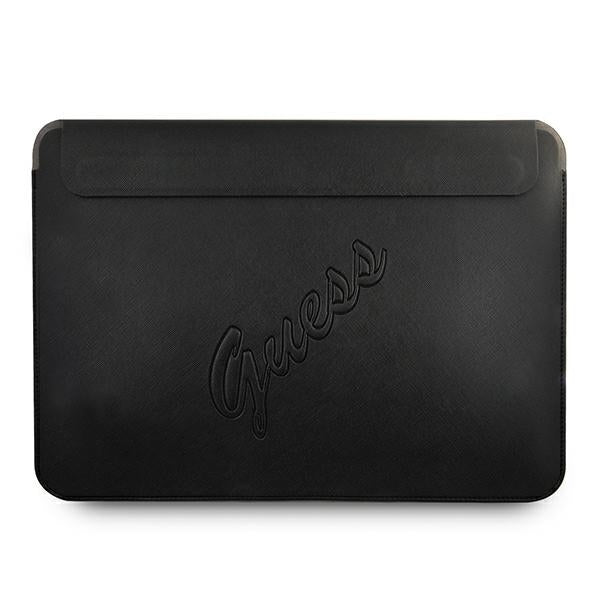 Guess Saffiano Script dėklas 13" nešiojamajam kompiuteriui - juodas -- Laptop Bags