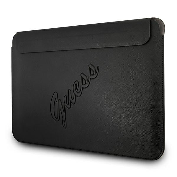 Guess Saffiano Script dėklas 13" nešiojamajam kompiuteriui - juodas -- Laptop Bags