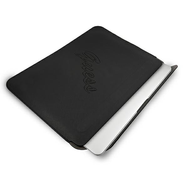 Guess Saffiano Script dėklas 13" nešiojamajam kompiuteriui - juodas -- Laptop Bags