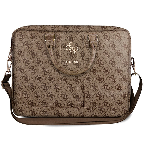 Guess 4G Big Logo krepšys 16" nešiojamajam kompiuteriui - rudas -- Laptop Bags