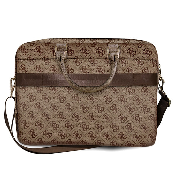 Guess 4G Big Logo krepšys 16" nešiojamajam kompiuteriui - rudas -- Laptop Bags