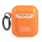 Karl Lagerfeld „Choupette“ dėklas AirPods 1/2 – oranžinis -- AirPods 1