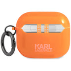 Karl Lagerfeld AirPods 3 dėklas Choupette – oranžinis