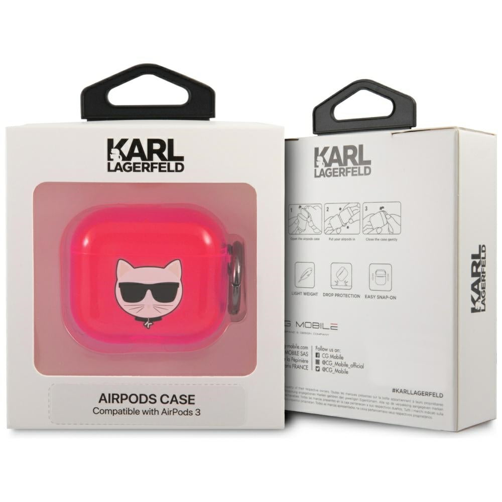 Karl Lagerfeld dėklas AirPods 3 – rožinis
