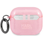 Karl Lagerfeld blizgus Choupette dėklas AirPods 3 – rožinis