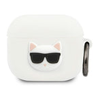 Karl Lagerfeld silikoninis Choupette dėklas AirPods 3 – baltas