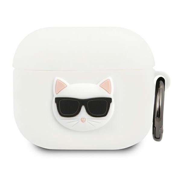 Karl Lagerfeld silikoninis Choupette dėklas AirPods 3 – baltas