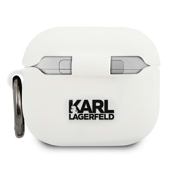 Karl Lagerfeld silikoninis Choupette dėklas AirPods 3 – baltas