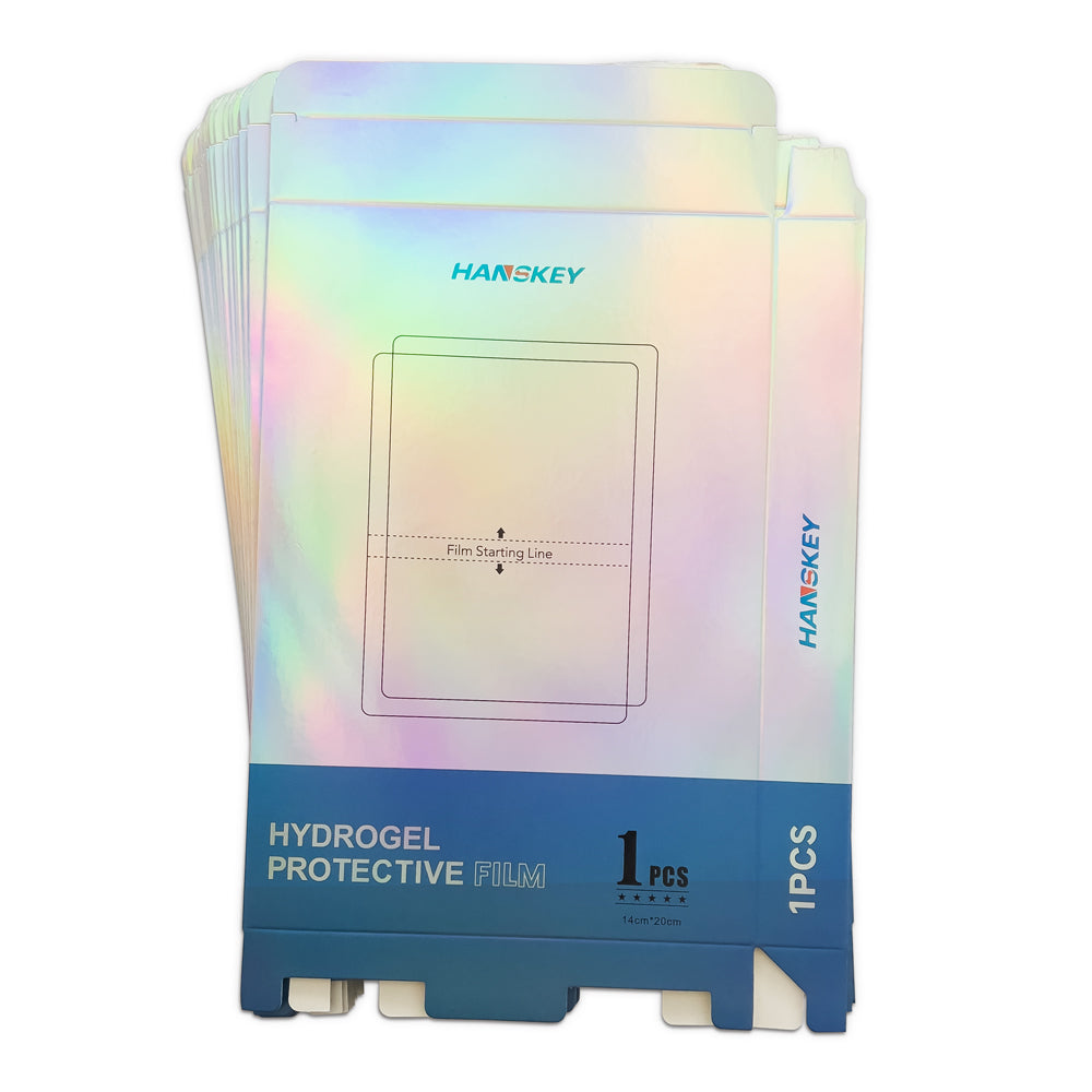 Pakuotės dėžutė ploteriu pjautai plėvelei 20×14 cm (50 vnt.) -- Cell phone tempered glass