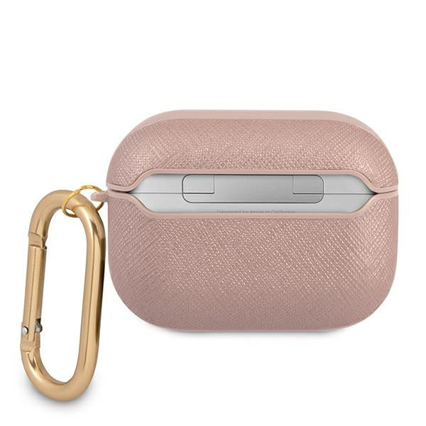 Guess Saffiano dėklas AirPods Pro – rožinis