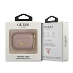 Guess Saffiano dėklas AirPods Pro – rožinis
