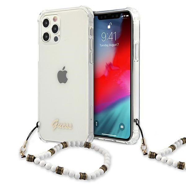 Guess skaidrus kietas dėklas iPhone 12 Pro Max – Pearl -- iPhone 12 Pro Max