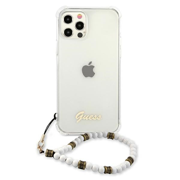 Guess skaidrus kietas dėklas iPhone 12 Pro Max – Pearl -- iPhone 12 Pro Max
