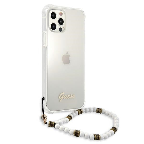 Guess skaidrus kietas dėklas iPhone 12 Pro Max – Pearl -- iPhone 12 Pro Max