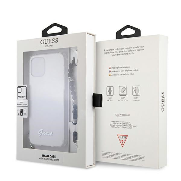 Guess skaidrus dėklas iPhone 12/12 Pro – Pearl -- iPhone 12