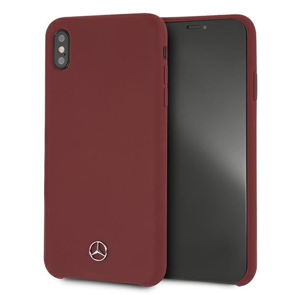 Mercedes silikoninis dėklas iPhone Xs Max – raudonas -- iPhone XS Max