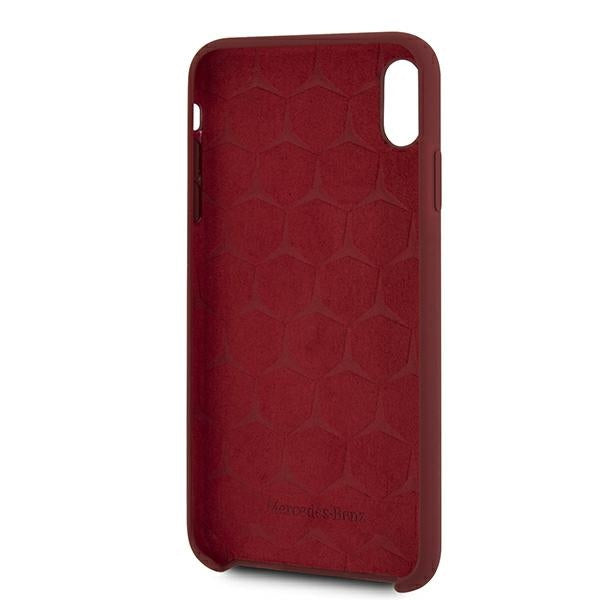 Mercedes silikoninis dėklas iPhone Xs Max – raudonas -- iPhone XS Max