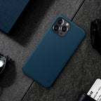 Nillkin Super Frosted Shield dėklas iPhone 13 Pro Max – mėlynas