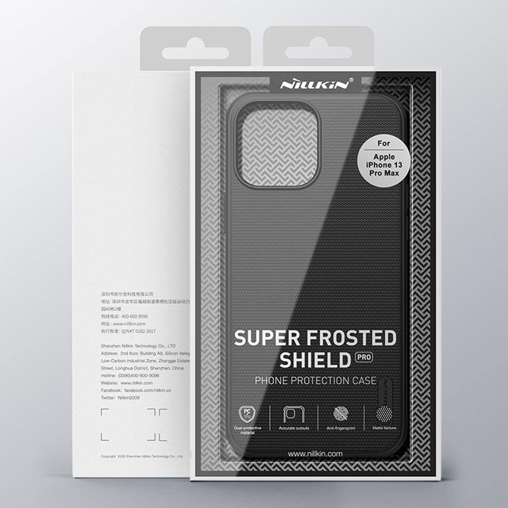 Nillkin Super Frosted Shield dėklas iPhone 13 Pro Max – mėlynas