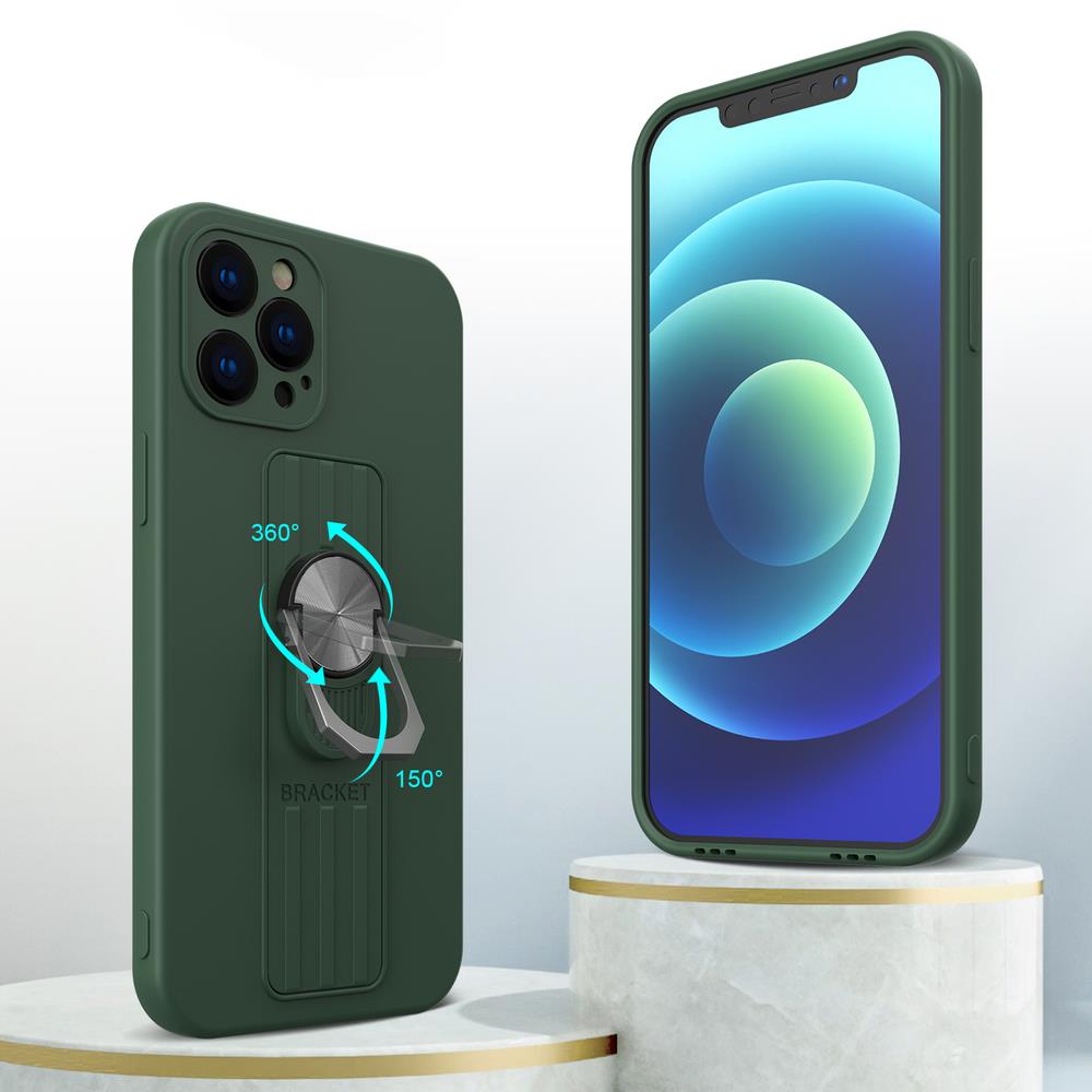 Ring Case silikoninis dėklas Redmi 10X 4G / Note 9 – sidabrinis -- Xiaomi Redmi 10X