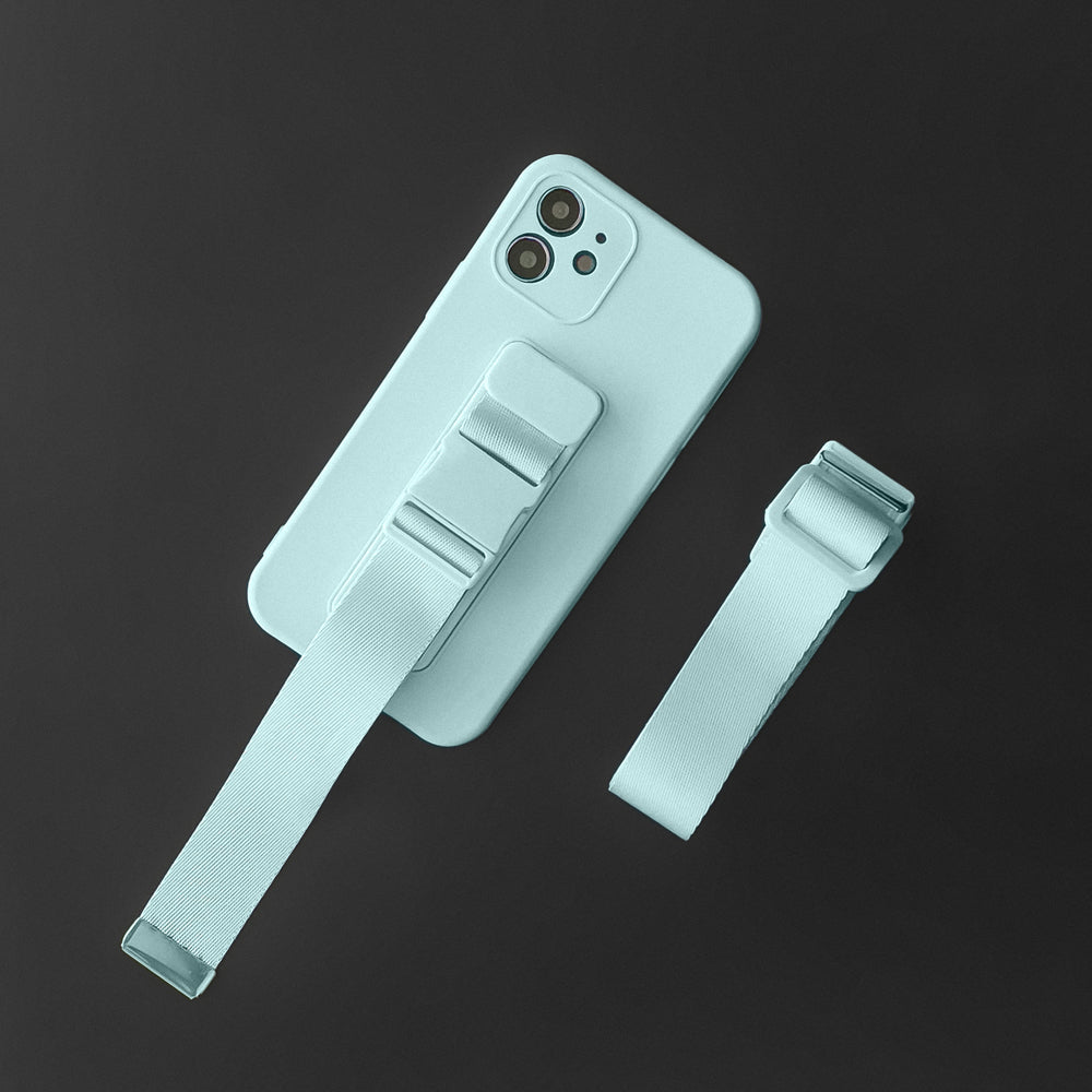 Silikoninis dėklas su virvele iPhone XR – rožinis -- iPhone XR