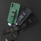 Silikoninis dėklas su virvele iPhone 11 Pro – violetinis -- iPhone 11 Pro