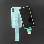Silikoninis dėklas su virvele iPhone 11 Pro Max – mėlynas -- iPhone 11 Pro Max