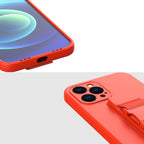 Silikoninis dėklas su virvele iPhone 11 Pro Max – mėlynas -- iPhone 11 Pro Max