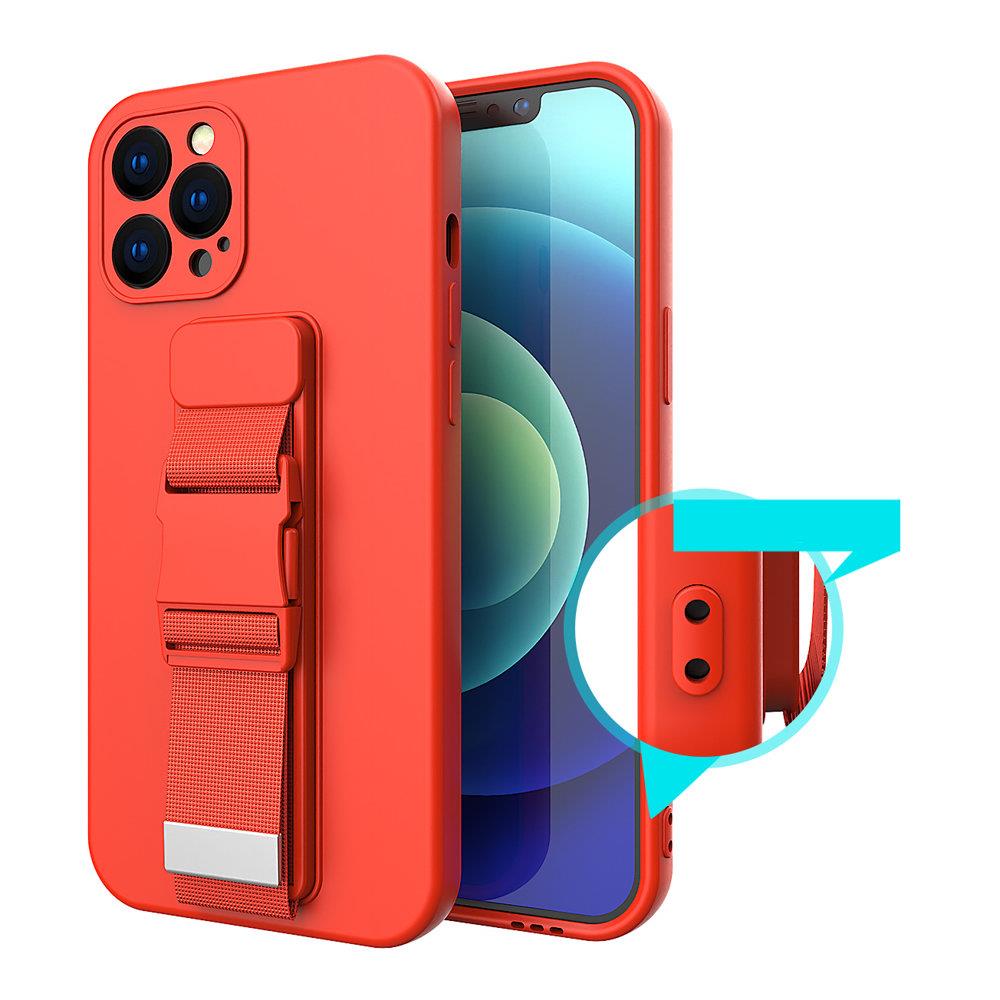 Silikoninis dėklas su virvele iPhone 11 Pro Max – mėlynas -- iPhone 11 Pro Max
