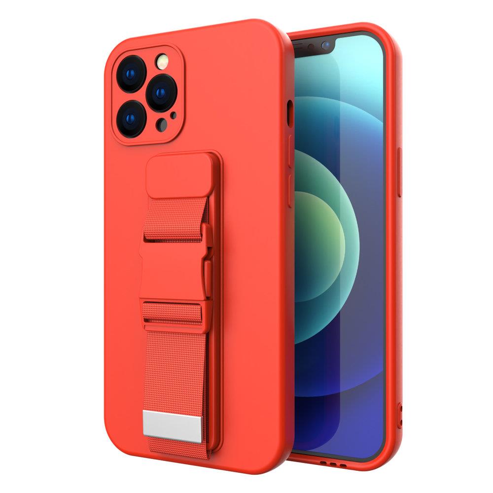 TPU dėklas su virvele Xiaomi Poco X3 NFC – raudonas -- Xiaomi Poco X3 NFC