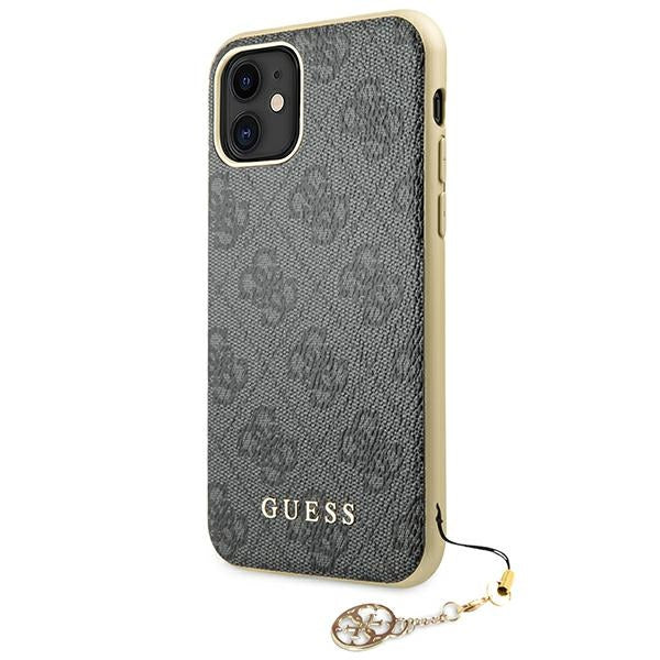 Guess 4G Charms dėklas iPhone 11 / XR – pilkas -- iPhone 11