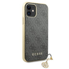 Guess 4G Charms dėklas iPhone 11 / XR – pilkas -- iPhone 11