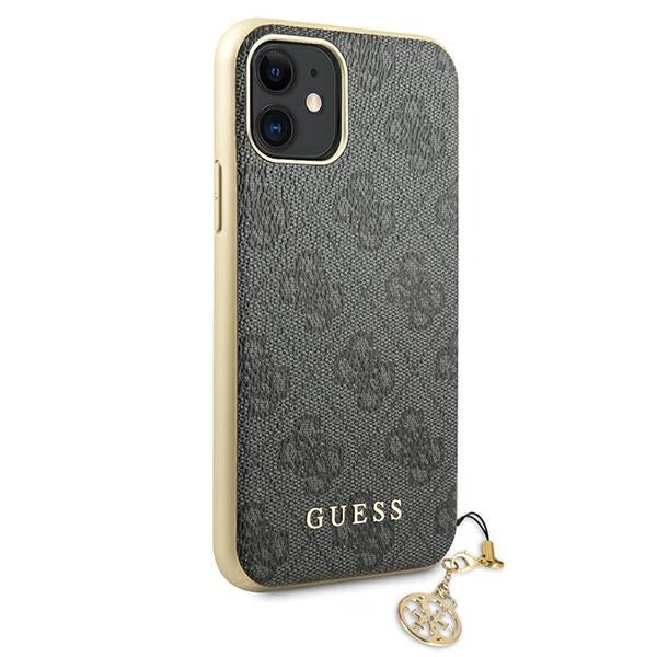 Guess 4G Charms dėklas iPhone 11 / XR – pilkas -- iPhone 11